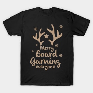 Merry Board Gaming Everyone - Board Games Design - Gaming Art T-Shirt